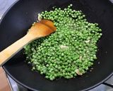 Une image de l'étape 4 de Antichis rouges aux petits pois, champignons et chorizo.