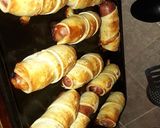 Foto del paso 5 de la receta: Panchos envuelto con puré de papas