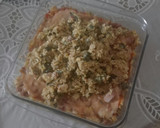 Foto del paso 4 de la receta: Un delicioso pastel de calabacín revuelto con patatas y pescada