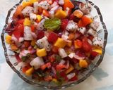 A picture of step 4 of Dragon fruit salsa.
