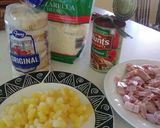 Foto del paso 1 de la receta: Mini pizzas de piña, jamón y queso