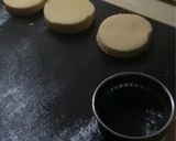 A picture of step 2 of Kourabiedes.