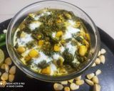 A picture of step 8 of Spinach corn curry with cream.