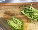 A picture of step 2 of Chinese Tofu Sheets and Cucumber Salad.