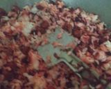 A picture of step 3 of Beetroot soyabean rice.