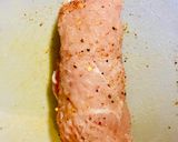 A picture of step 2 of Pork rolls with peaches.
