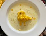 A picture of step 3 of Milky Corn Halwa.