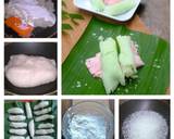 Khanom kasorn lam jiak(roast pancake wrap candied coconut) langkah memasak 5 foto