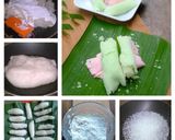 Foto langkah ke 5 dari resep Khanom kasorn lam jiak(roast pancake wrap candied coconut).