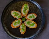A picture of step 6 of Herb Crostini for light lunch.