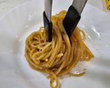 A picture of step 14 of Garlic Sautéed Scallop and Shrimp Pasta.