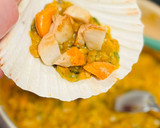 Foto del paso 8 de la receta: Vieiras con mejillones gratinadas en freidora de aire 🌶️ 🦪 🥂