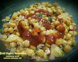 A picture of step 2 of Jungli chaat #cookpadramadan #iftar.