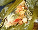 Foto langkah ke 10 dari resep Pepes Kemangi Telur Manyung.