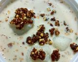 A picture of step 6 of Butter scotch rosogolla Panna cotta served in biscuit tart.