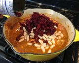A picture of step 7 of Three Bean Chili.