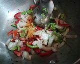 A picture of step 2 of Potato Corn Capsicum.