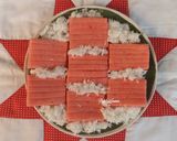 Foto langkah ke 7 dari resep Getuk lindri merah putih tanpa cetakan.