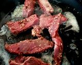 A picture of step 5 of My Sautèed Beef in wholegrain mustard & Caralmerized Onions😀.