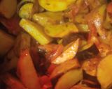 A picture of step 3 of Aloo Baingan.