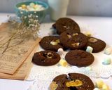 A picture of step 5 of Ragi Marshmallow cookies.