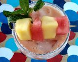 A picture of step 4 of Mango and Watermelon smoothie.