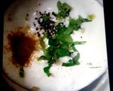A picture of step 2 of Mint masala chaas.