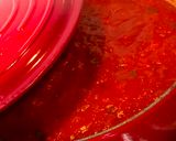 A picture of step 2 of Nanny's Basil Marinara.