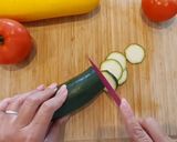 Une image de l'étape 1 de Tian de légumes à la mozzarella et au pesto.