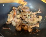A picture of step 2 of Kung Pao Shrimp.