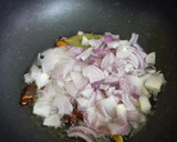 A picture of step 1 of Chicken Biryani.