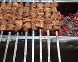 A picture of step 3 of Beef seekh boti.