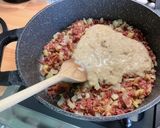 Une image de l'étape 14 de Tagliatelles à la viande séchée, girolles et crème de courgettes.
