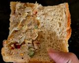 A picture of step 6 of Leftover Chicken Bread Pattie.