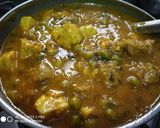 A picture of step 4 of Paneer,Matar and soya nugget.