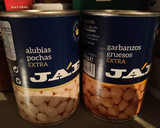 Foto del paso 1 de la receta: Hummus de garbanzos y alubias