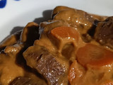 Venado en salsa de zanahoria