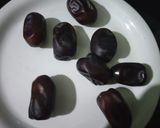 A picture of step 2 of Stuffed Dates.