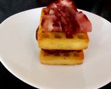 A picture of step 5 of My Sweet Potato Waffle + Bacon🥰#KitchenBingo.