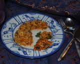 A picture of step 13 of Persian spicy prawn with rice.