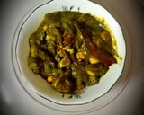 A picture of step 9 of Corn Palak Paneer Curry.
