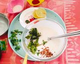 A picture of step 1 of Mint Garlic Dip 😋 Herbed yogurt Curd Dip.