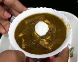 A picture of step 15 of Palak Paneer.