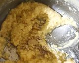 A picture of step 3 of Milk Cake/kalakand (phitkari/alum powder).