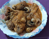 Foto del paso 7 de la receta: Conejo con caracoles