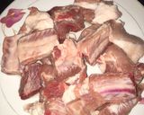 Hình bước làm 1 của món Sườn sốt chua ngọt