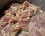 A picture of step 1 of Simmered Chicken in Onion Barbecue Sauce.