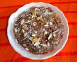 A picture of step 2 of Puffed Amaranth Halwa.