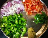 A picture of step 2 of Paneer bhurji.