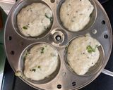 A picture of step 4 of Rava idli.